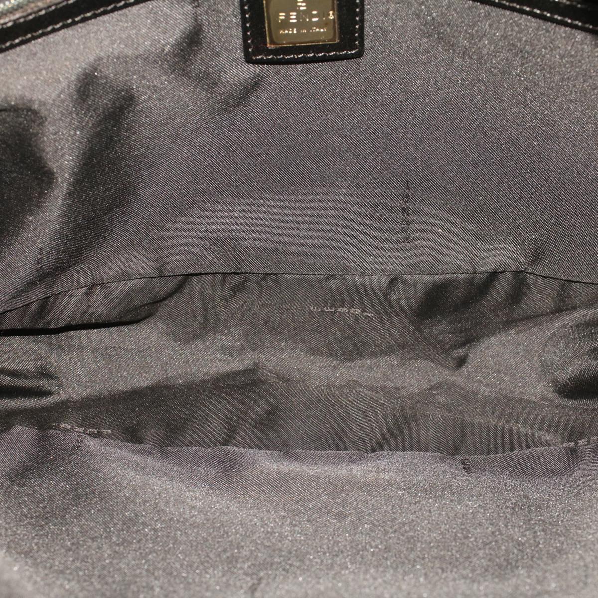 FENDI Zucca Canvas Shoulder Bag Black 222826619 rd5166