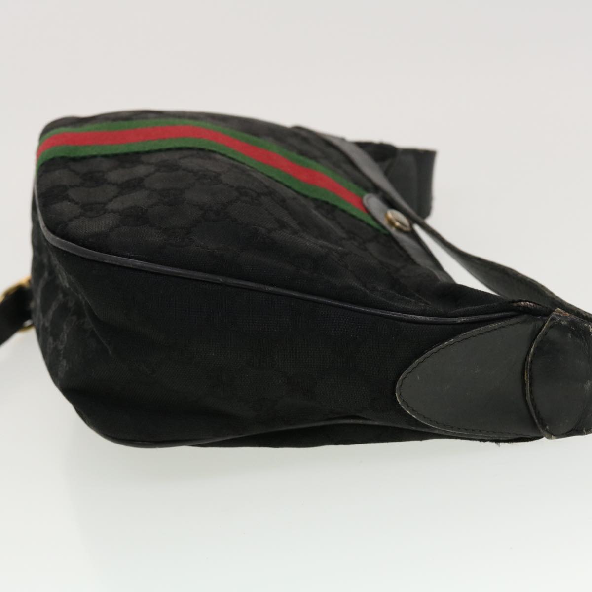 GUCCI GG Canvas Web Sherry Line Hand Bag 2Set Beige Black Red Green rd5182