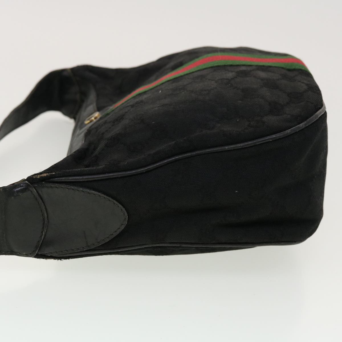 GUCCI GG Canvas Web Sherry Line Hand Bag 2Set Beige Black Red Green rd5182