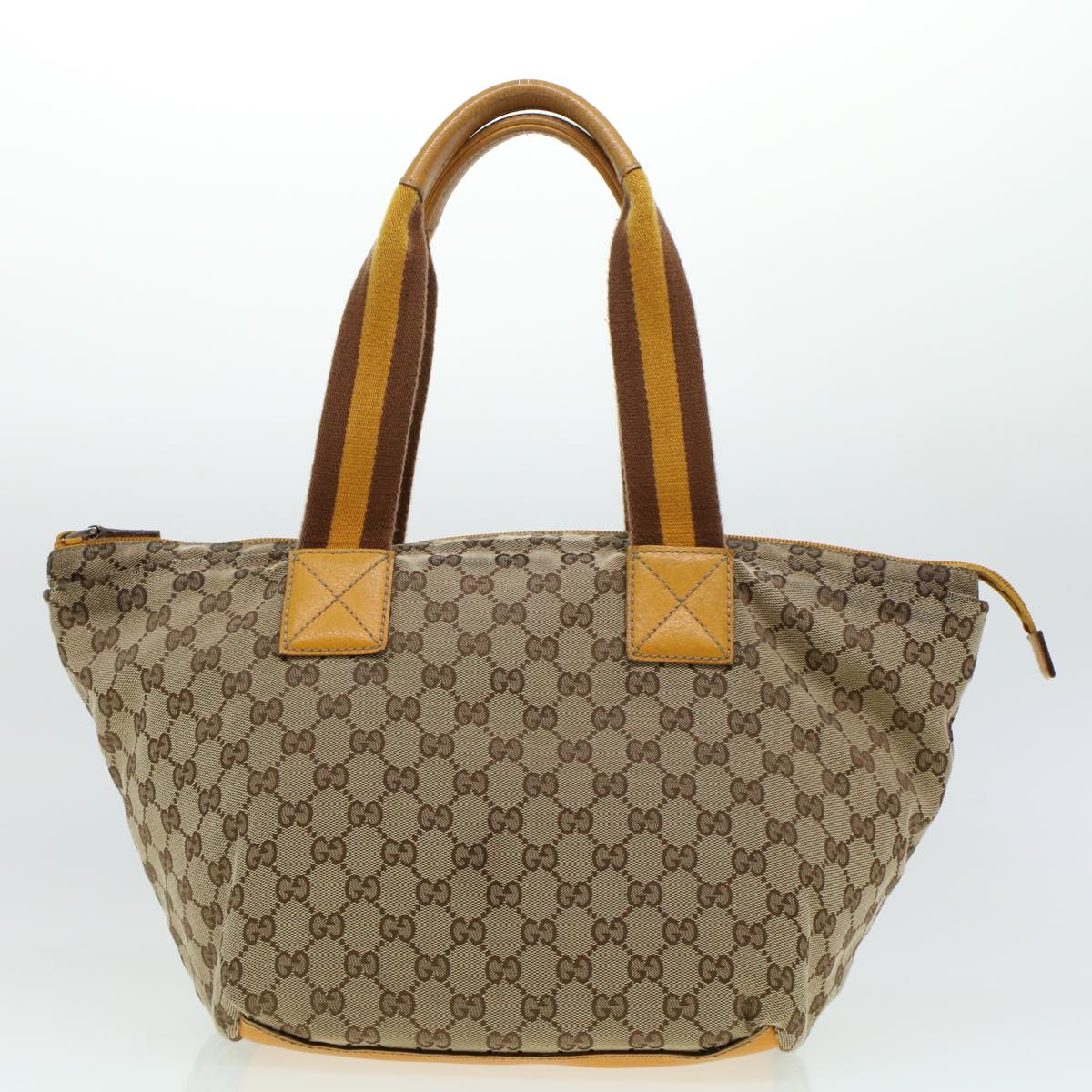 GUCCI GG Canvas Web Sherry Line Hand Bag 2Set Beige Red Green rd5183