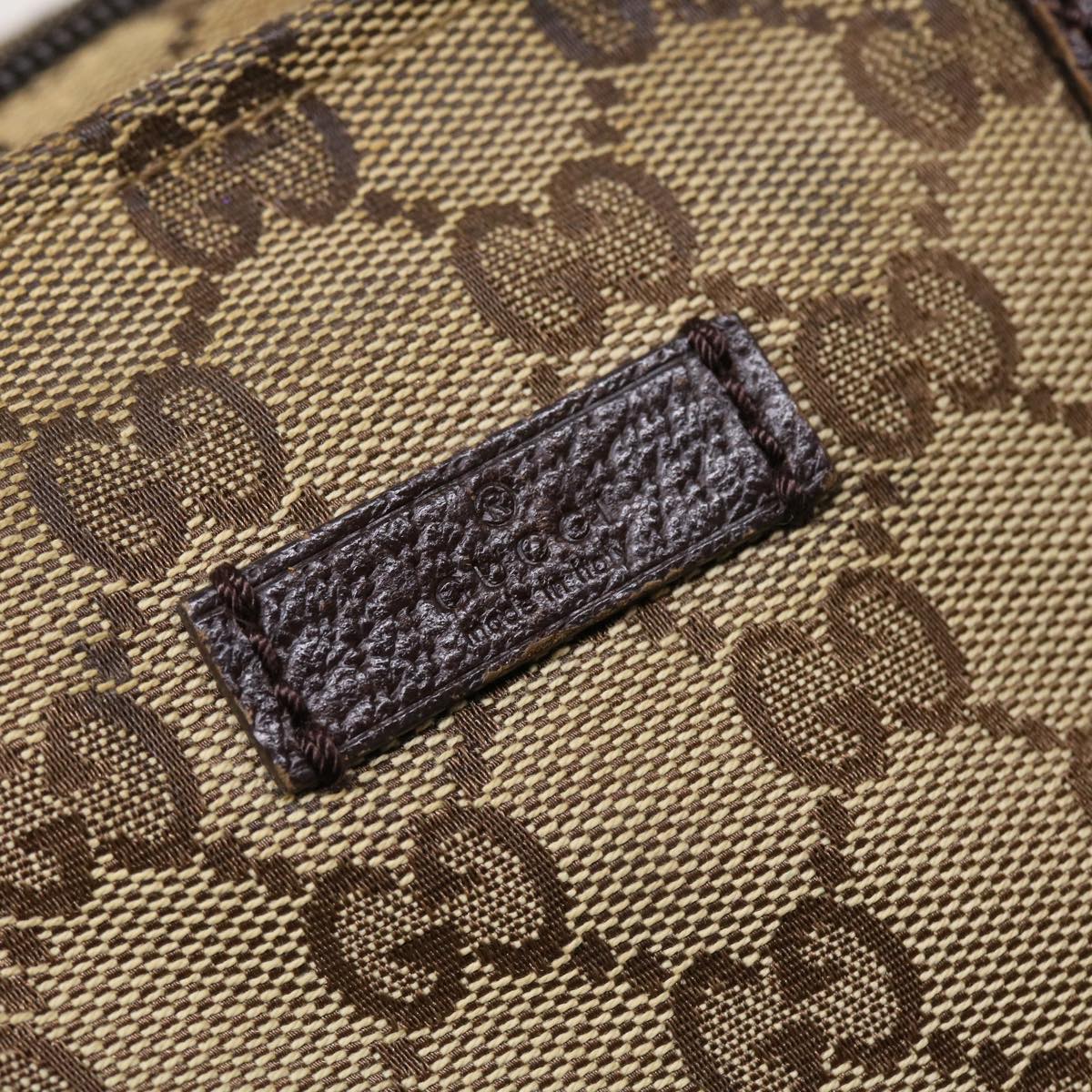 GUCCI GG Canvas Web Sherry Line Tote Bag Beige Red Green 131228 rd5205