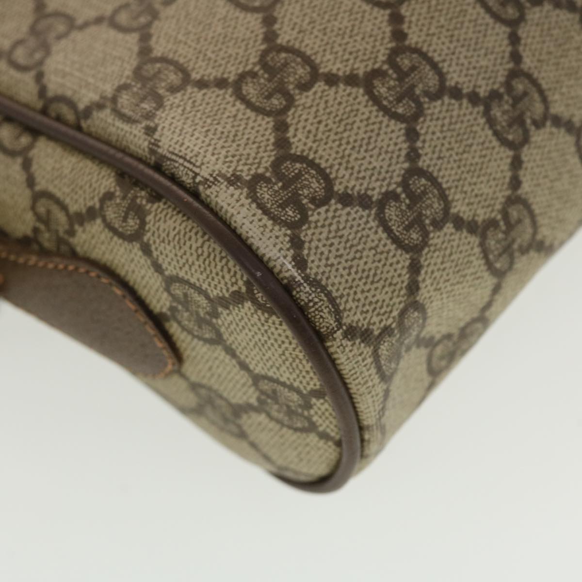 GUCCI GG Canvas Web Sherry Line Shoulder Bag Beige Red 119.02.087 rd5218