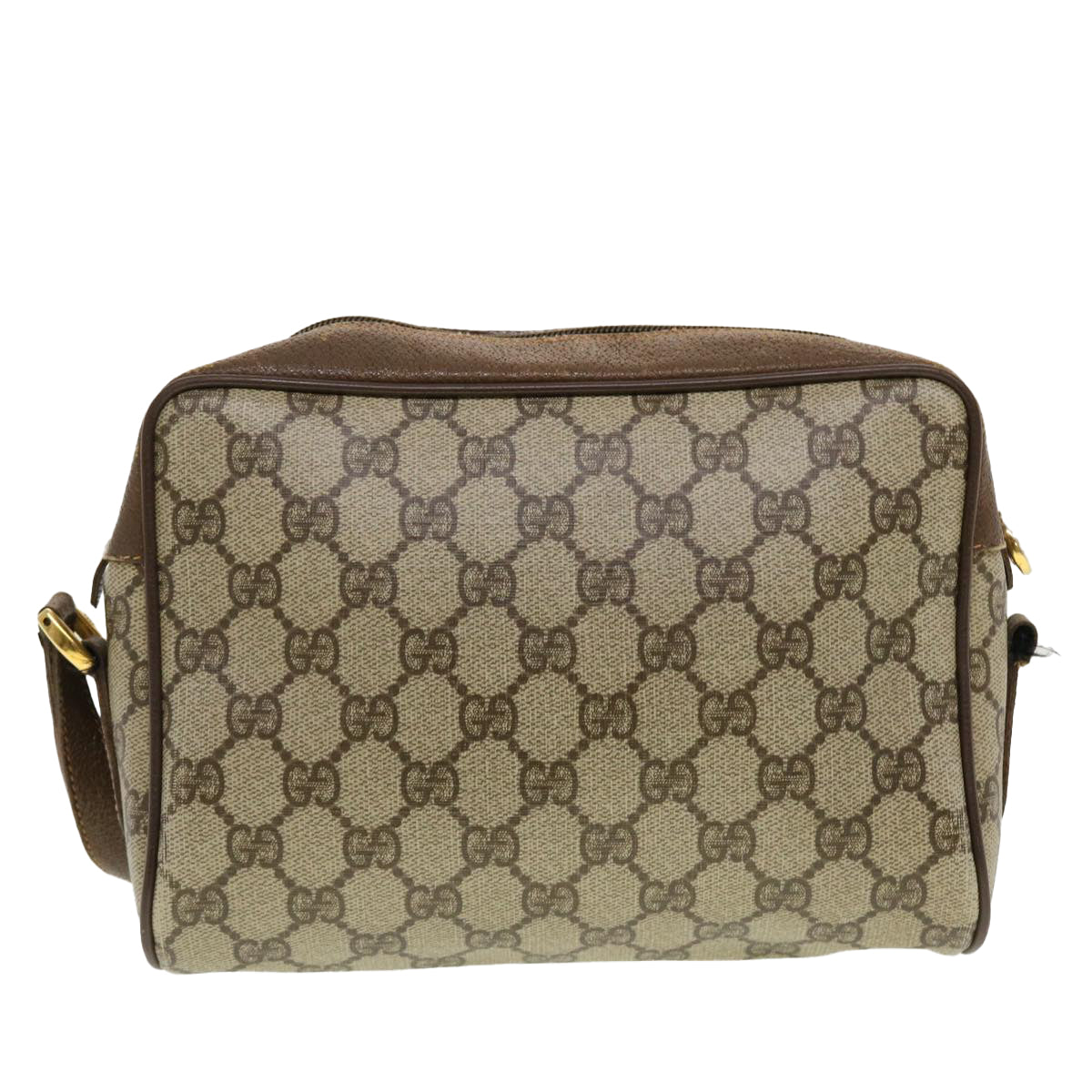 GUCCI GG Canvas Web Sherry Line Shoulder Bag Beige Red 119.02.087 rd5218