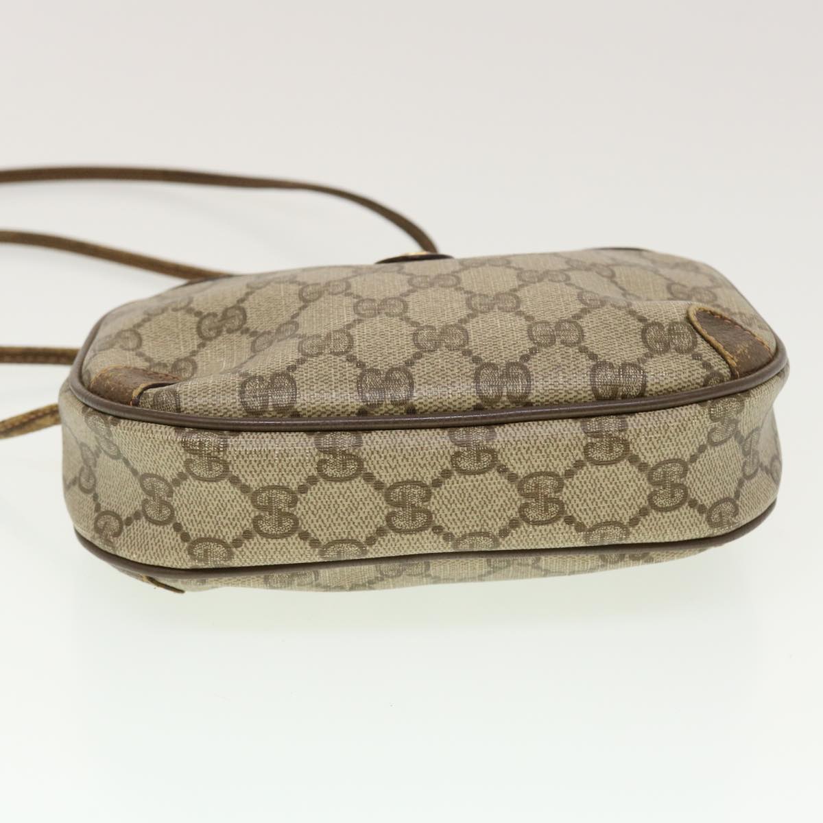 GUCCI GG Canvas Web Sherry Line Shoulder Bag Beige Red 89.02.066 rd5229
