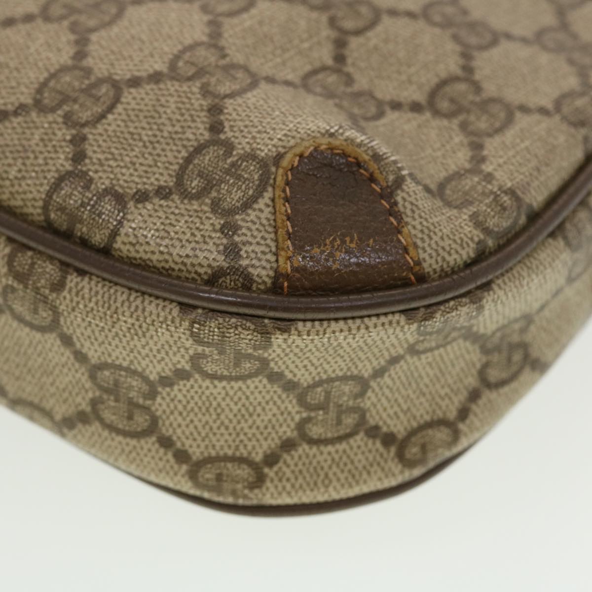 GUCCI GG Canvas Web Sherry Line Shoulder Bag Beige Red 89.02.066 rd5229