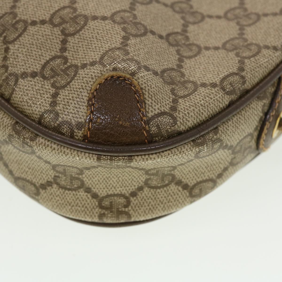GUCCI GG Canvas Web Sherry Line Shoulder Bag Beige Red 89.02.066 rd5229