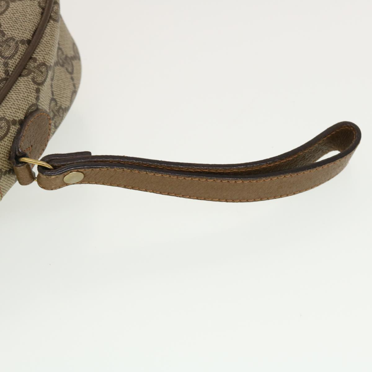 GUCCI GG Canvas Web Sherry Line Clutch Bag Beige Red Green 89.01.034 rd5247