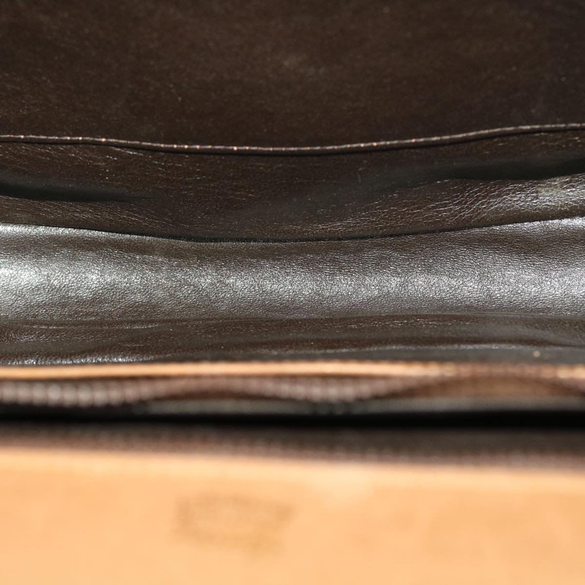 GUCCI Web Sherry Line Shoulder Bag Leather Brown Red Green rd5248