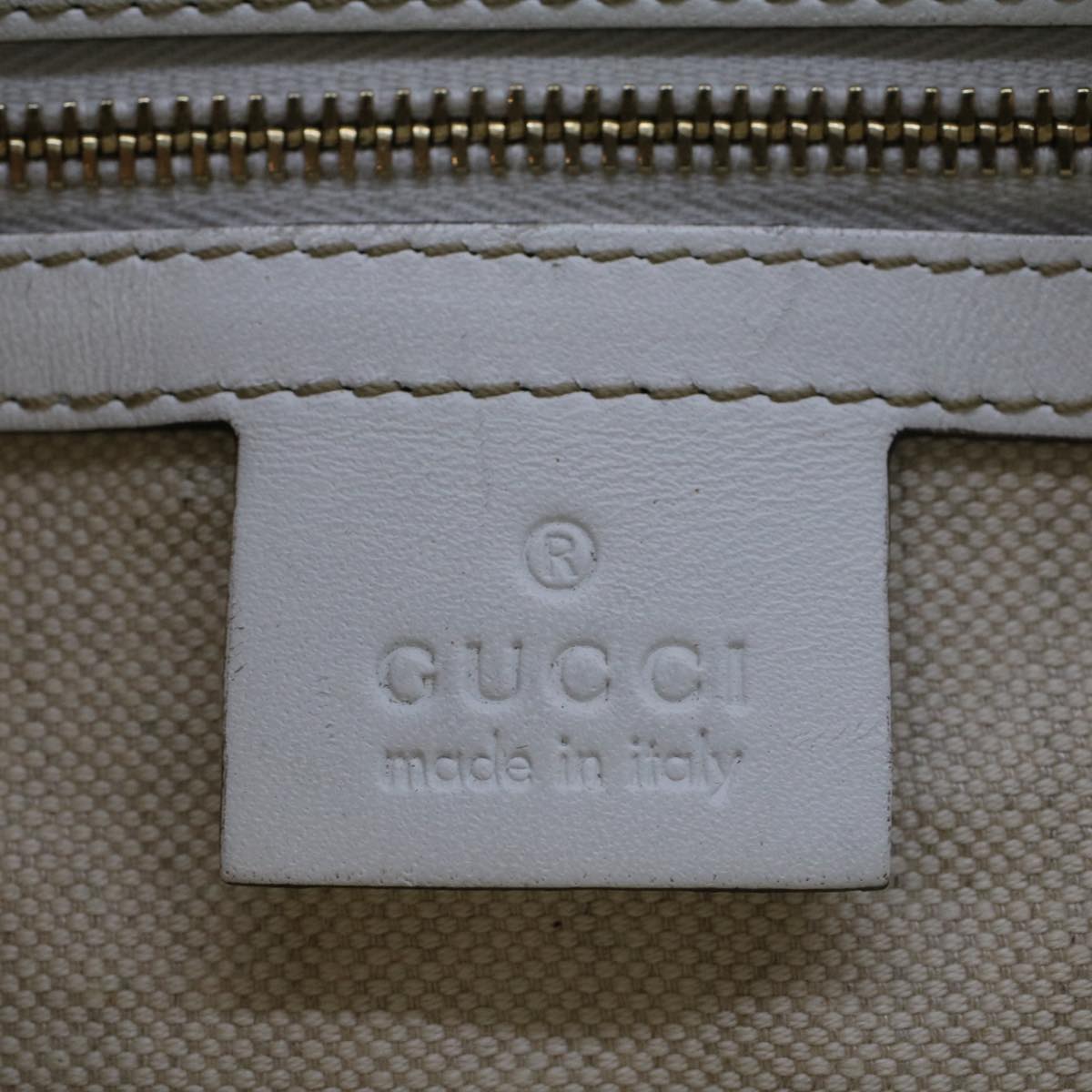 GUCCI GG Canvas Sherry Line Shoulder Bag Gray Red Navy 257085 rd5254
