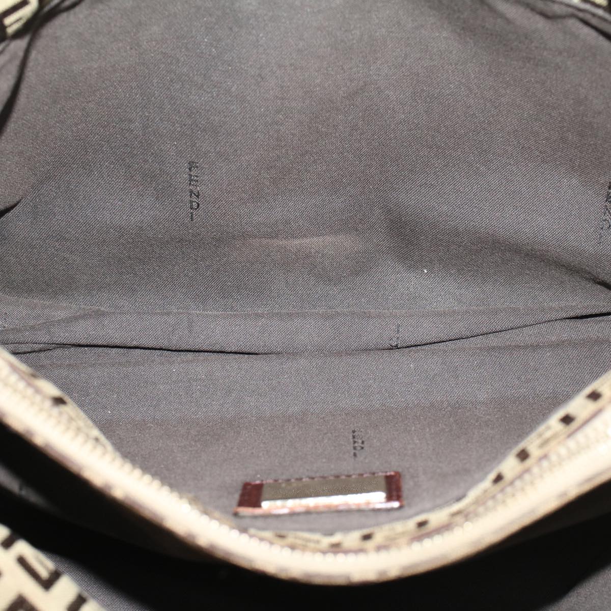 FENDI Zucchino Canvas Tote Bag Brown rd5439