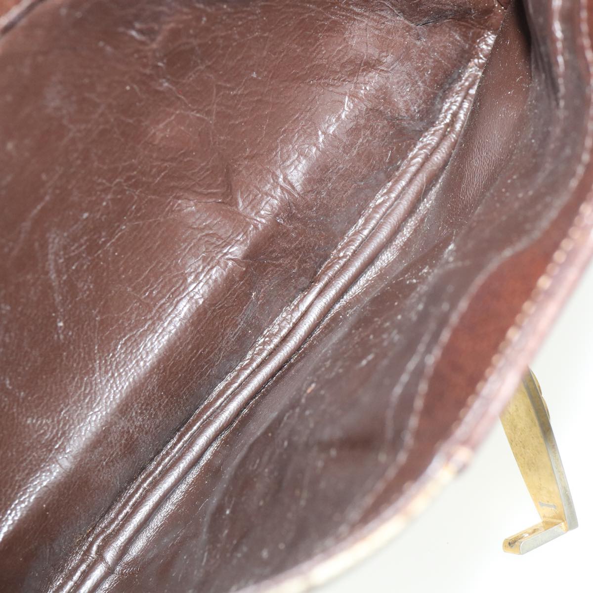 GUCCI GG Canvas Shoulder Bag PVC Leather Beige ro555