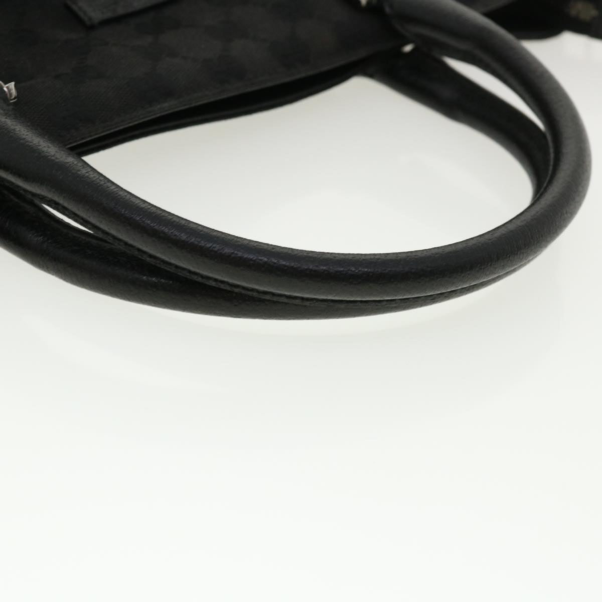 GUCCI GG Canvas Hand Bag 2way Black 122797 ro853
