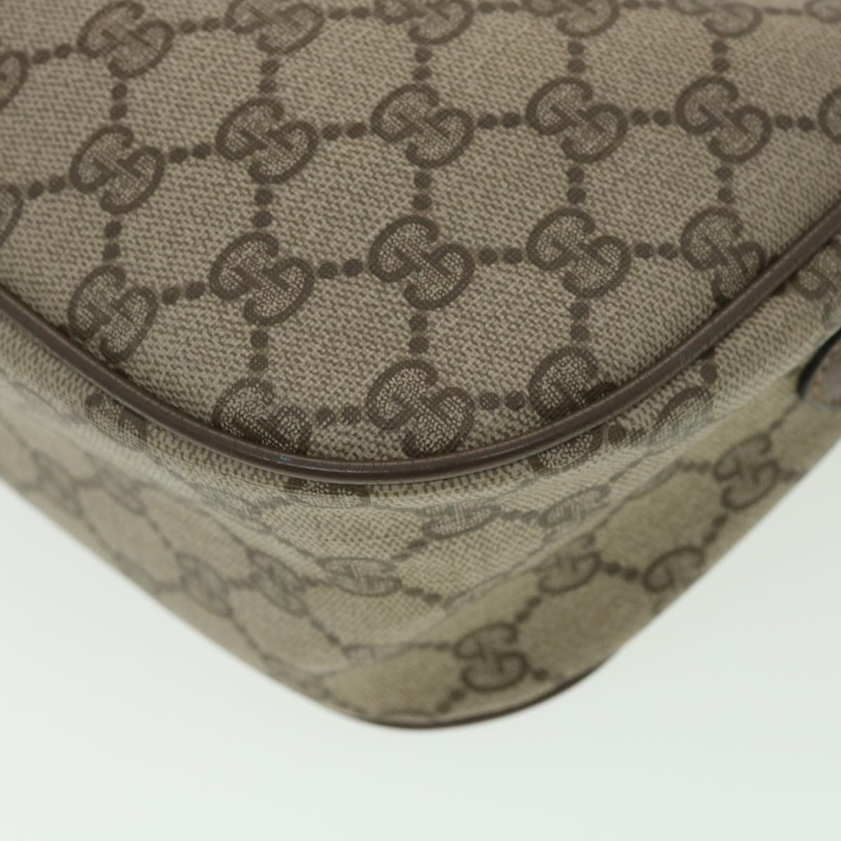 GUCCI GG Canvas Web Sherry Line Shoulder Bag Beige Red 89 02 032 ro876