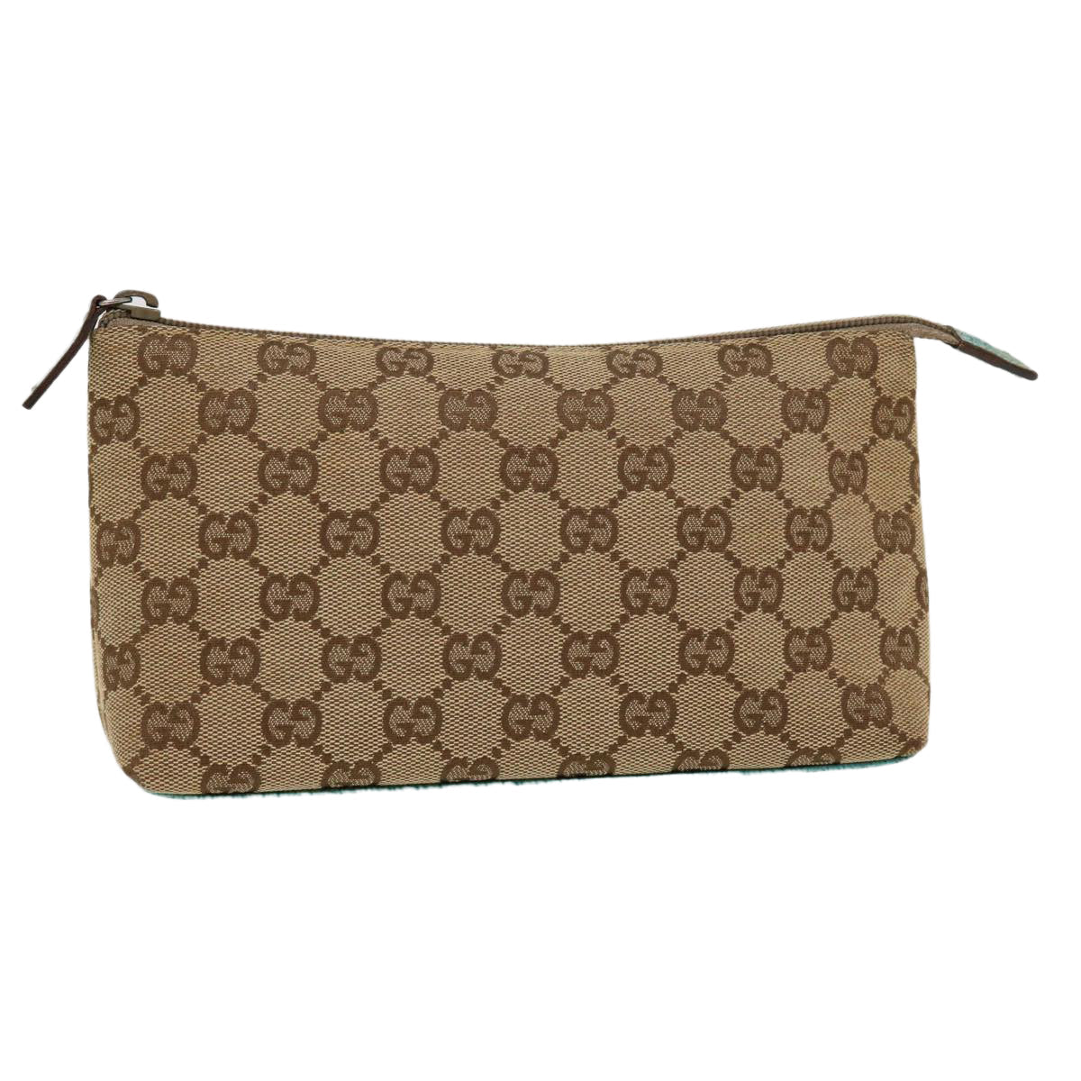 GUCCI GG Canvas Pouch Beige 115238 ro877