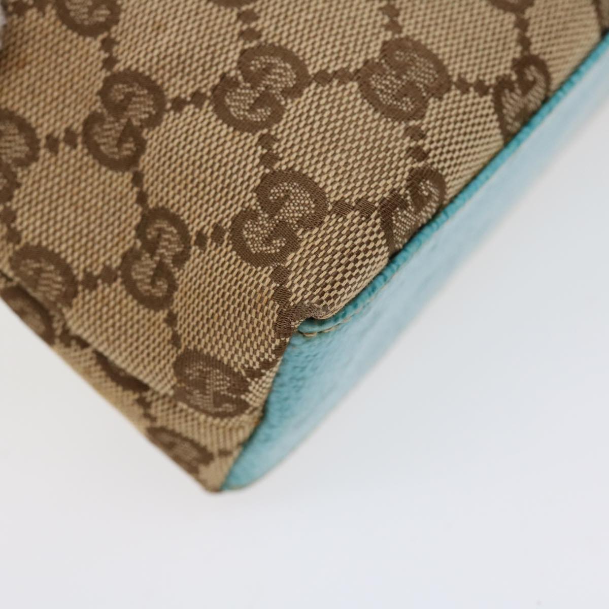 GUCCI GG Canvas Pouch Beige 115238 ro877