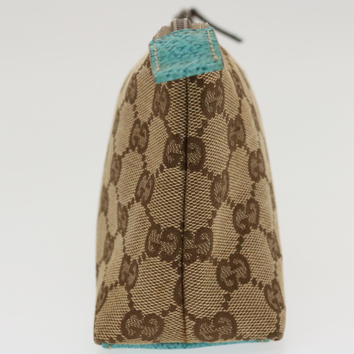 GUCCI GG Canvas Pouch Beige 115238 ro877