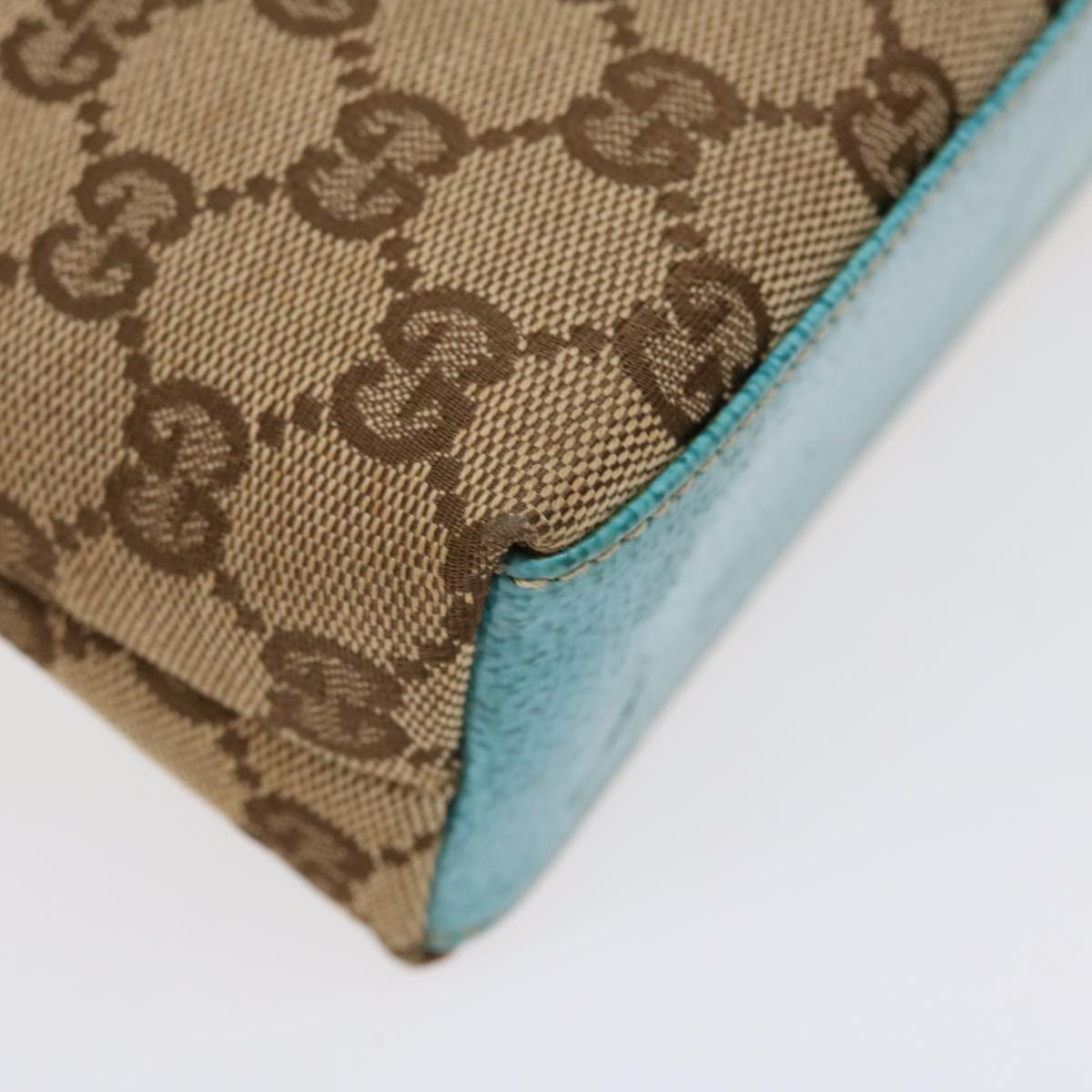 GUCCI GG Canvas Pouch Beige 115238 ro877