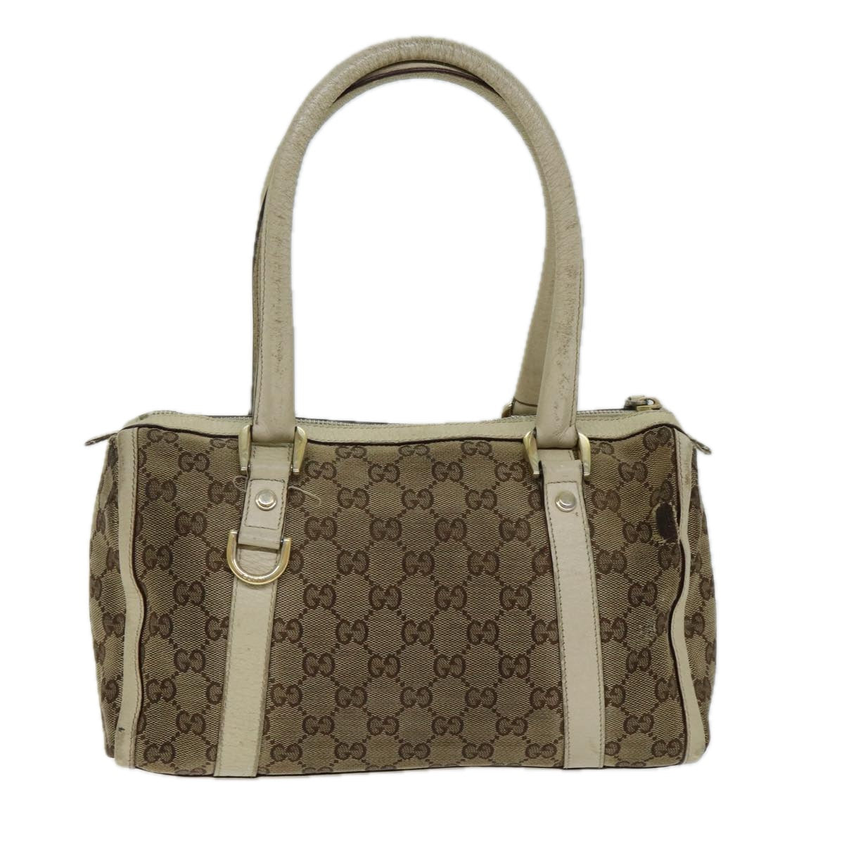GUCCI GG Canvas Hand Bag Beige 130942 S1577