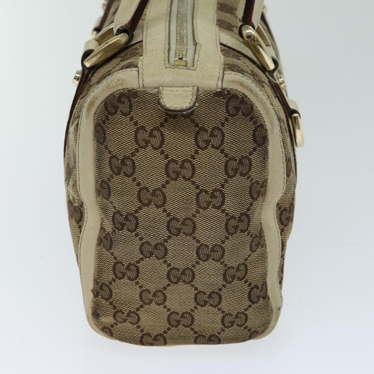 GUCCI GG Canvas Hand Bag Beige 130942 S1577