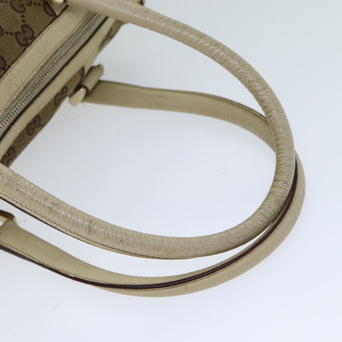 GUCCI GG Canvas Hand Bag Beige 130942 S1577