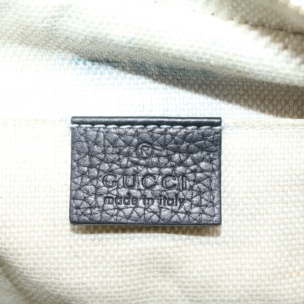 GUCCI Soho Shoulder Bag Leather Black 308364 S236