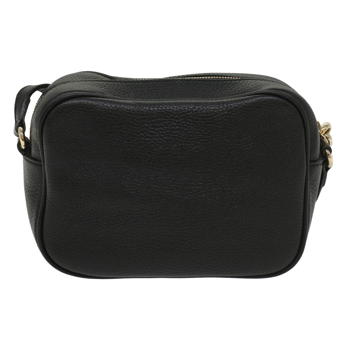 GUCCI Soho Shoulder Bag Leather Black 308364 S236