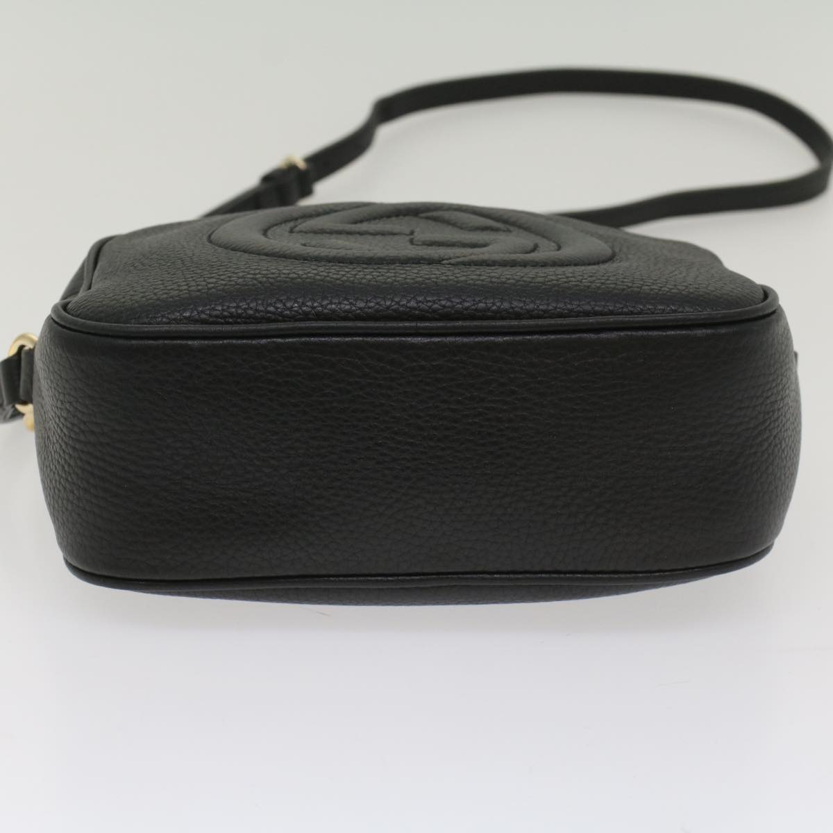 GUCCI Soho Shoulder Bag Leather Black 308364 S236