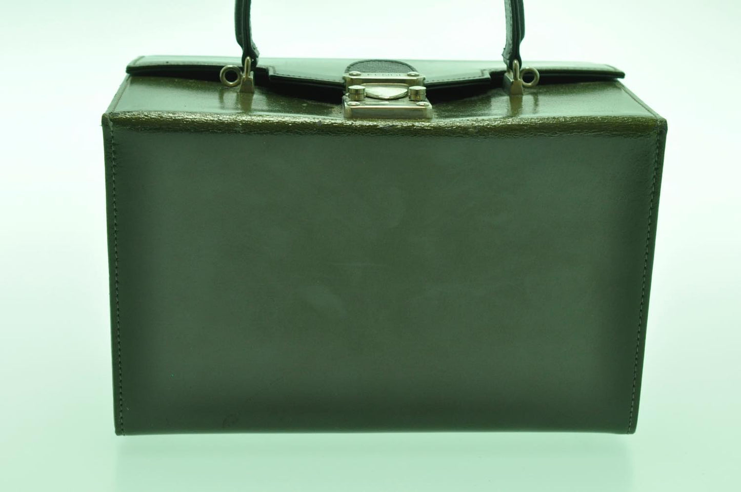 FENDI 2Way Green Hand Bag Green am1063s