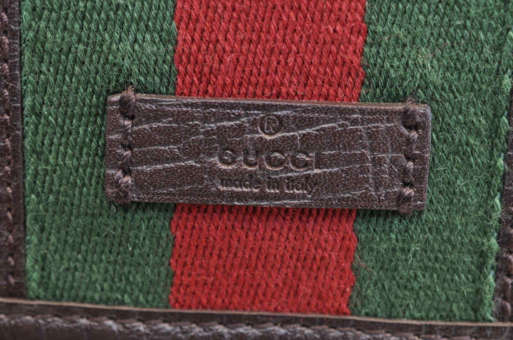 GUCCI GG Canvas Sherry Line Web Waist Bag Bum Bag Brown am1103s