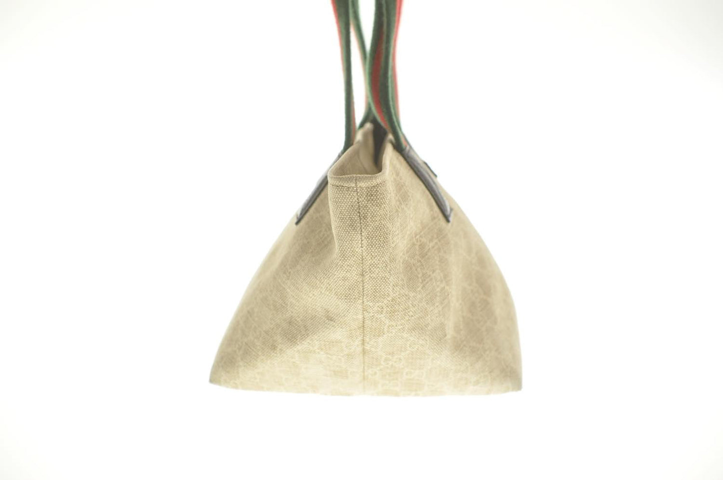 GUCCI Web Sherry Line GG Canvas Hand Bag Red Green Ege 374433502752 am2531s