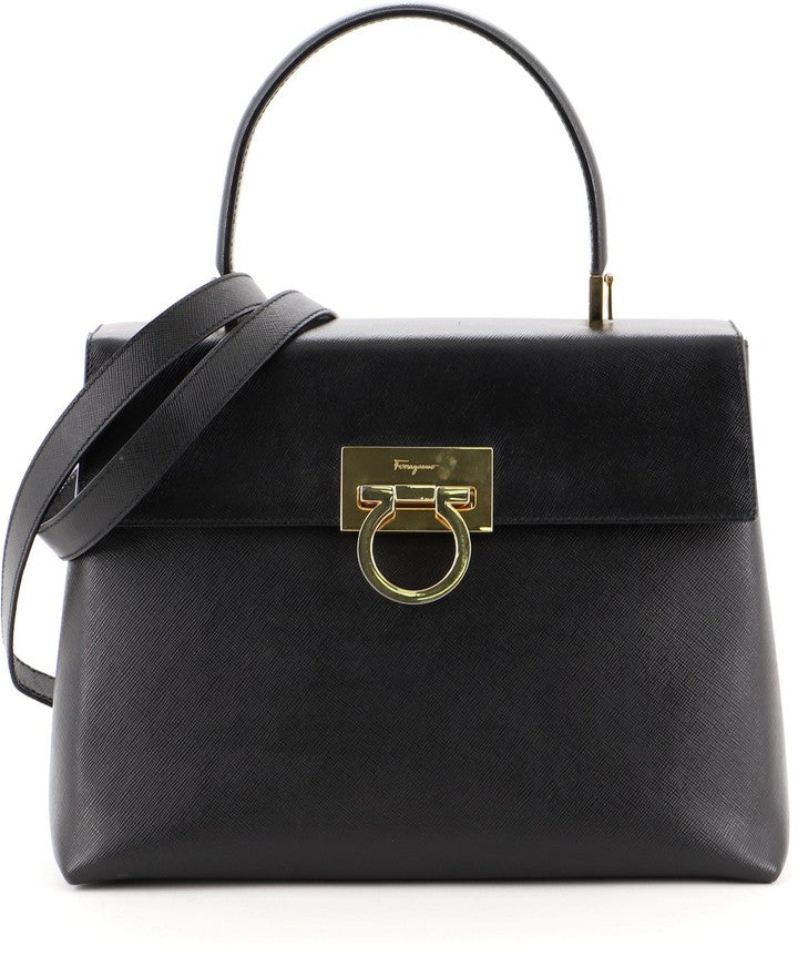SALVATORE FERRAGAMO GANCINI TOP HANDLE BAG