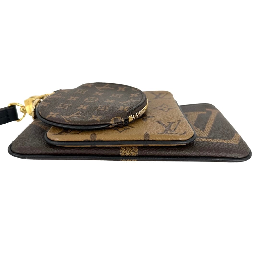Louis Vuitton Reverse Monogram Trio Pouch