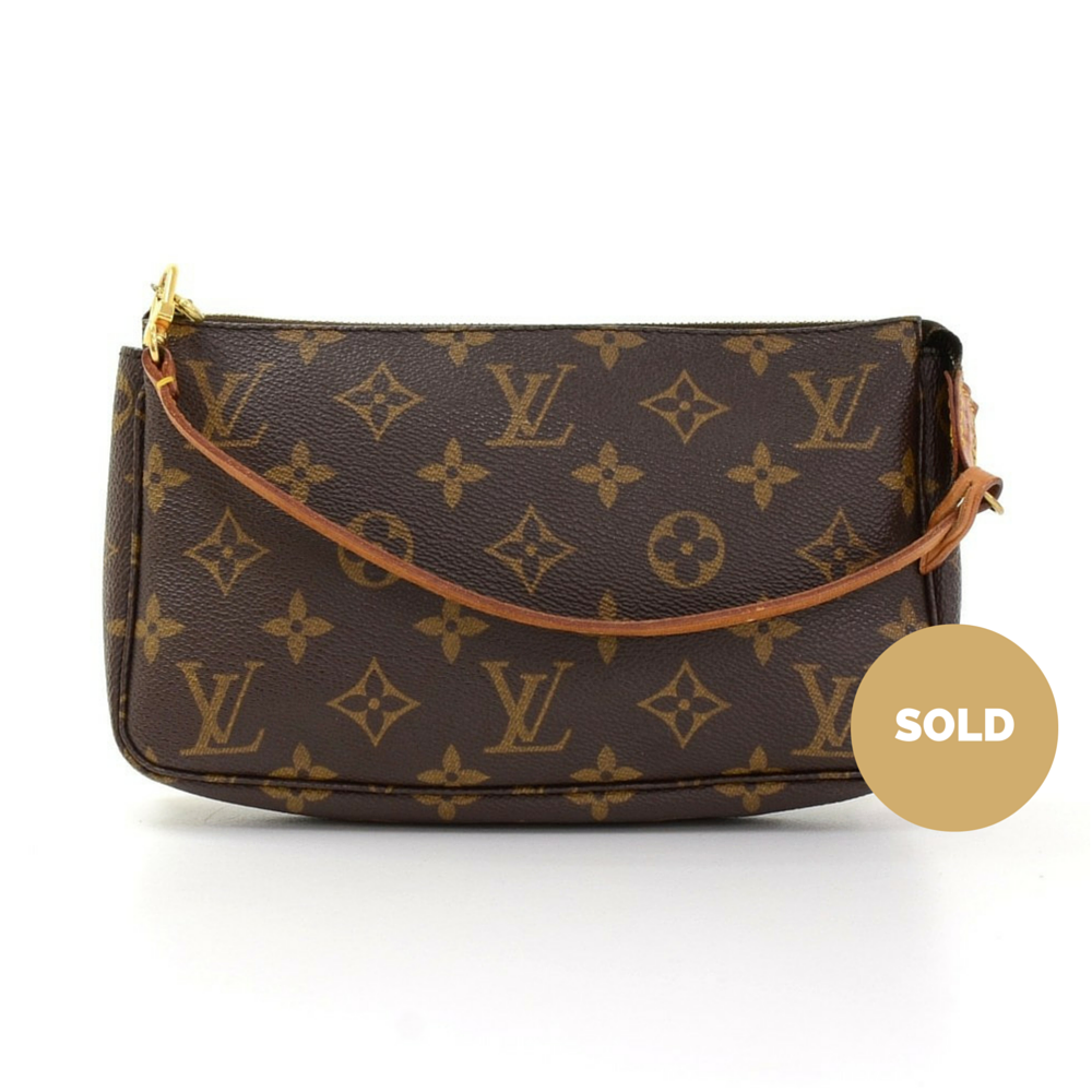 Louis Vuitto Monogram Canvas Pochette Accessoires Evening Bag