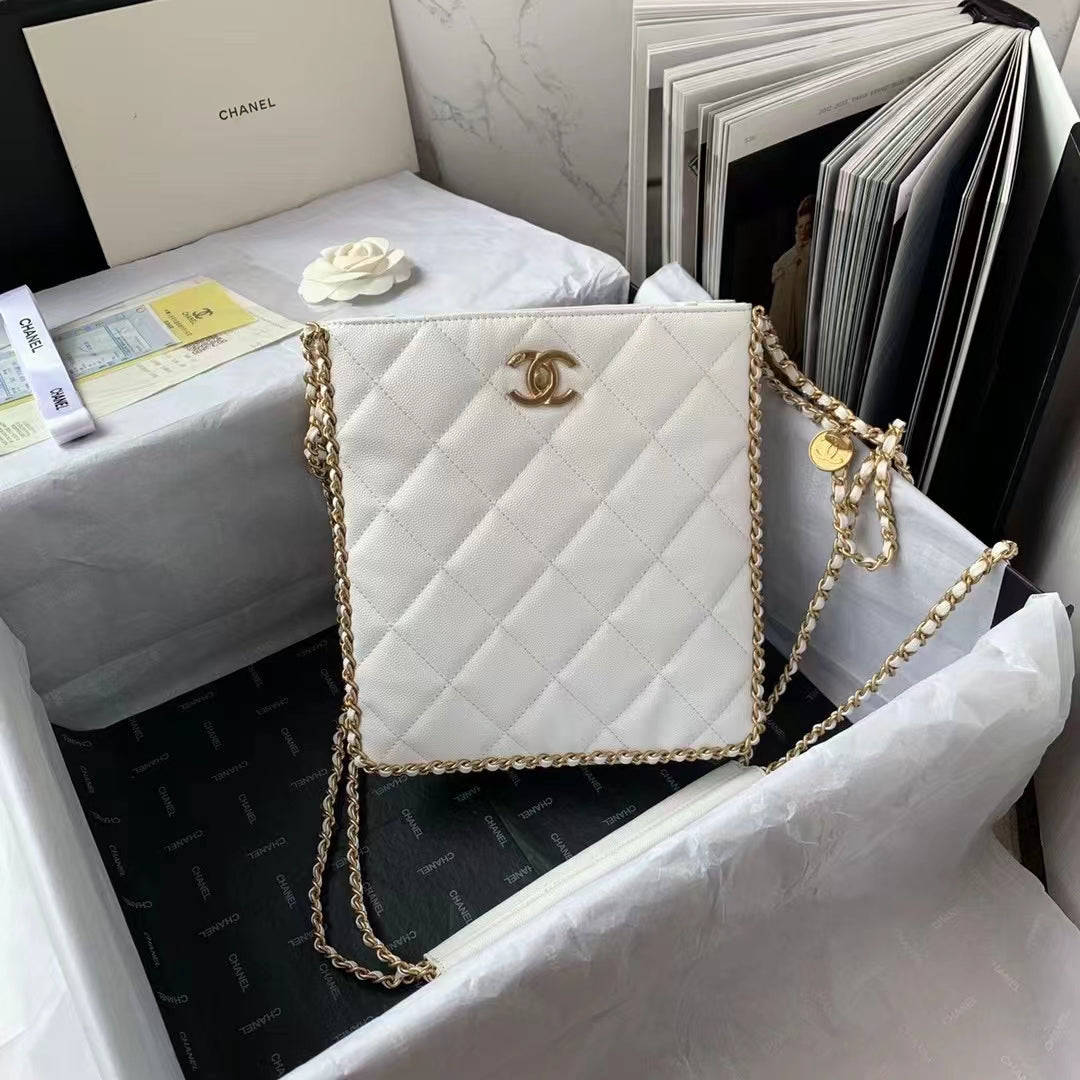 CHLSmall Shopping Bag White For Women Bags 9.1in/23cm