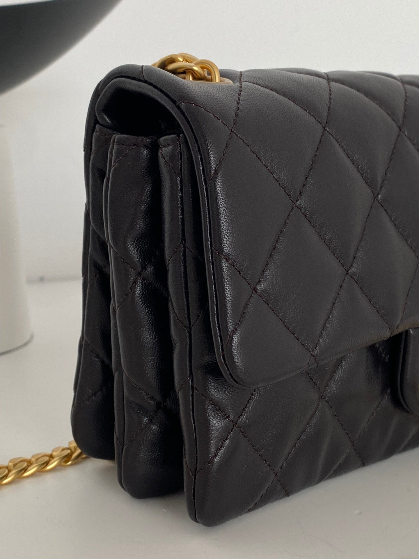 CHLSmall Flap Bag Black For Women, Women’s Bags 8.7in/22cm