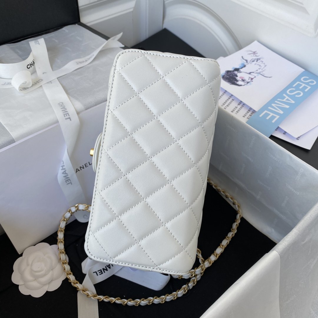 CHLSmall Floor Pack White For Women, Women’s Bags 7.6in/19.5cm