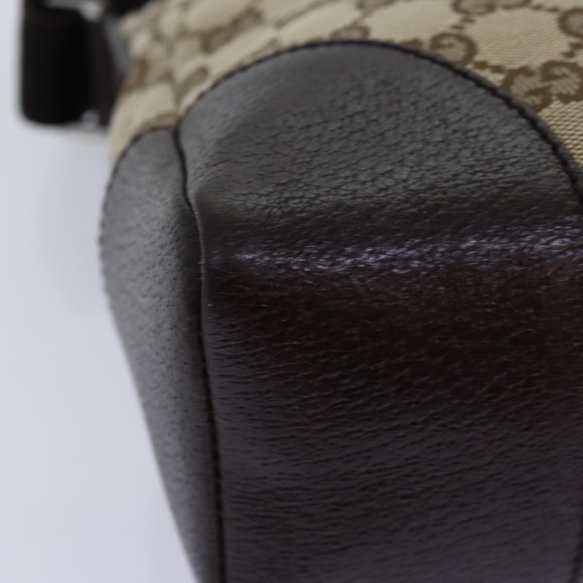 GUCCI GG Canvas Shoulder Bag Beige 114273 tb1081