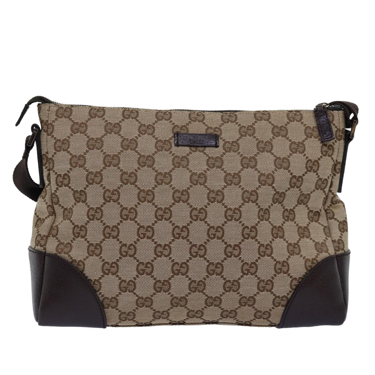 GUCCI GG Canvas Shoulder Bag Beige 114273 tb1081