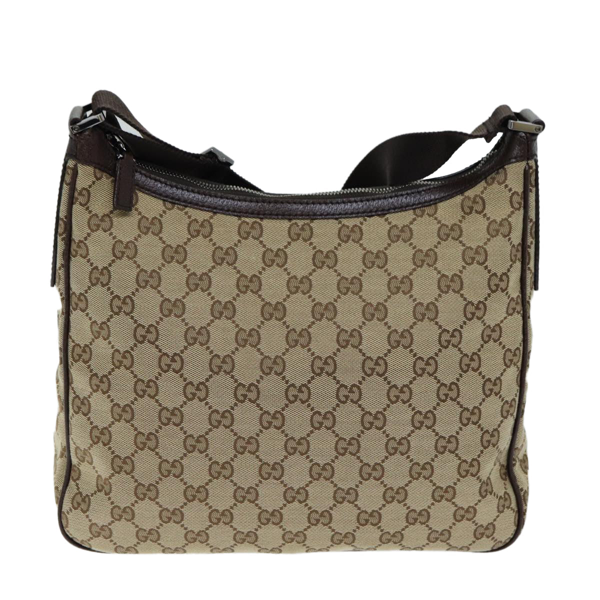 GUCCI GG Canvas Shoulder Bag Beige 131211 tb1106
