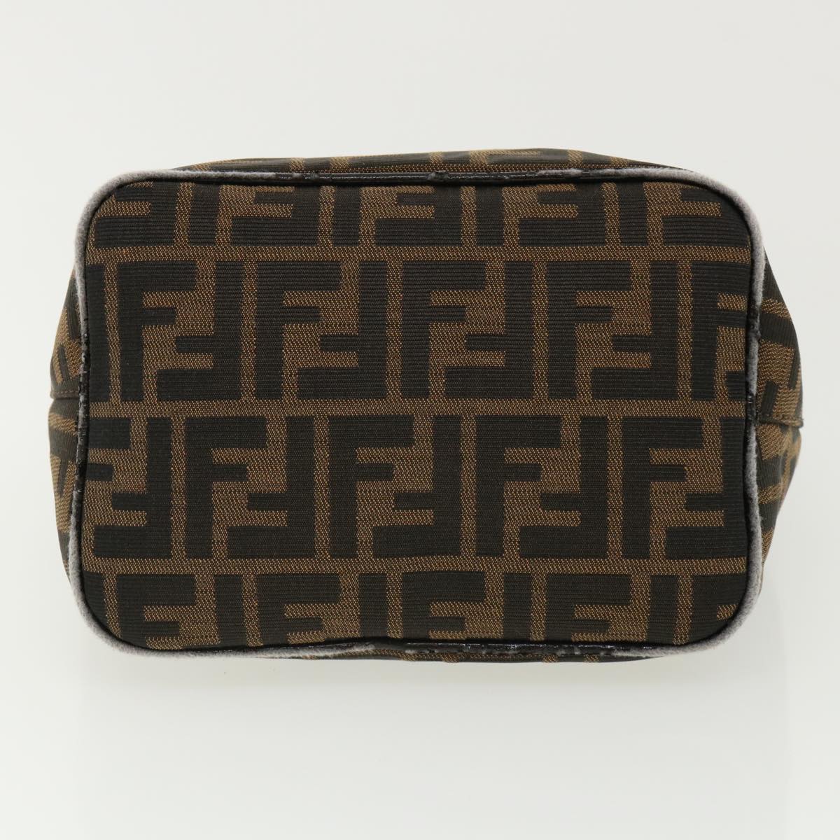 FENDI Mamma Baguette Zucca Canvas Shoulder Bag Brown tb146