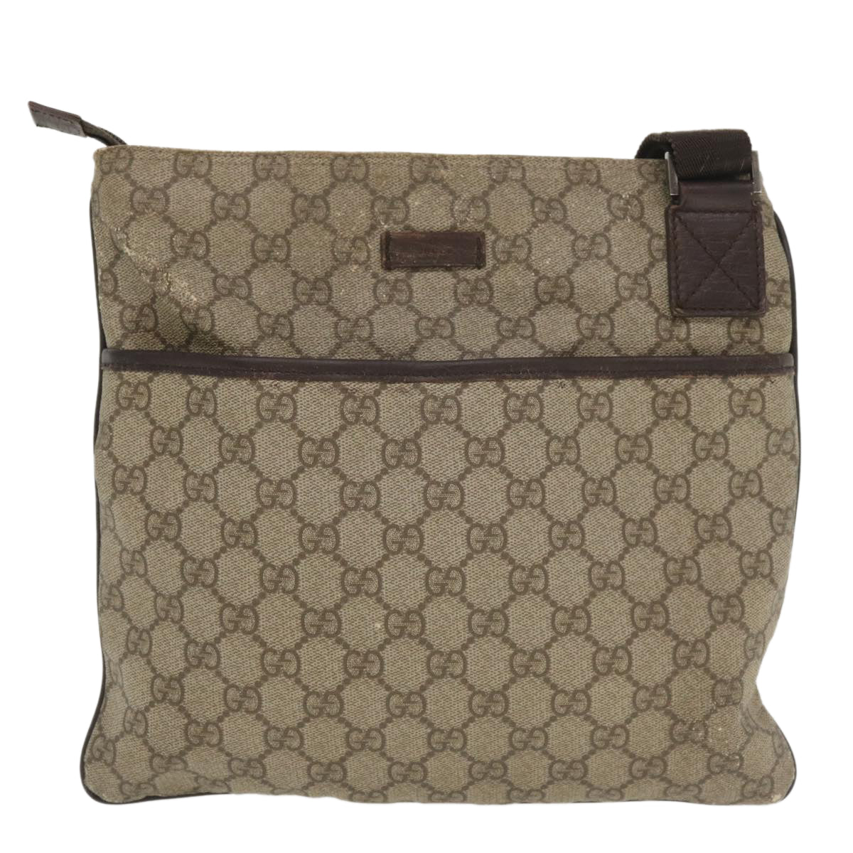 GUCCI GG Canvas Shoulder Bag Beige 141626467891 tb395
