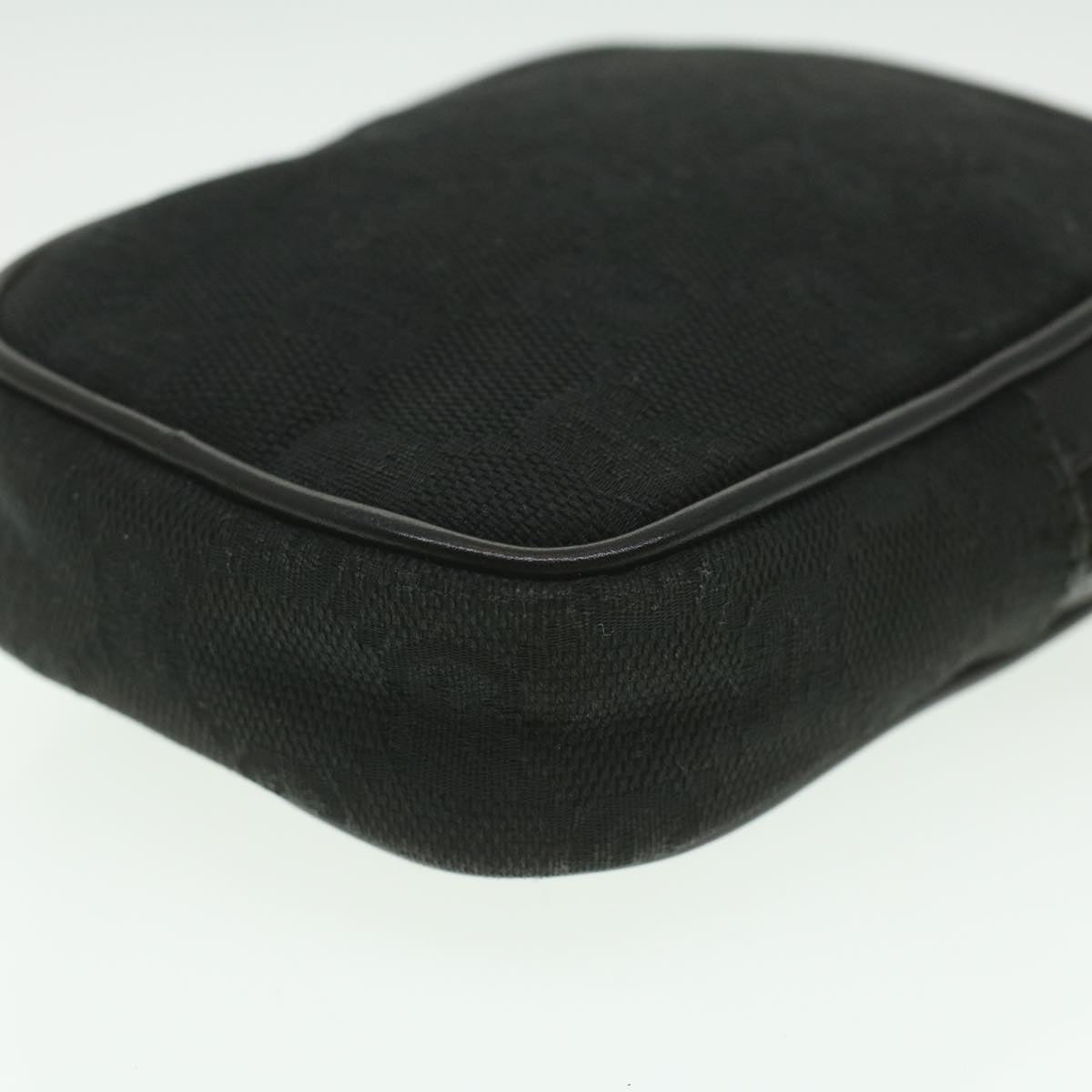 GUCCI GG Canvas Cigarette Case Black 115249 tb530