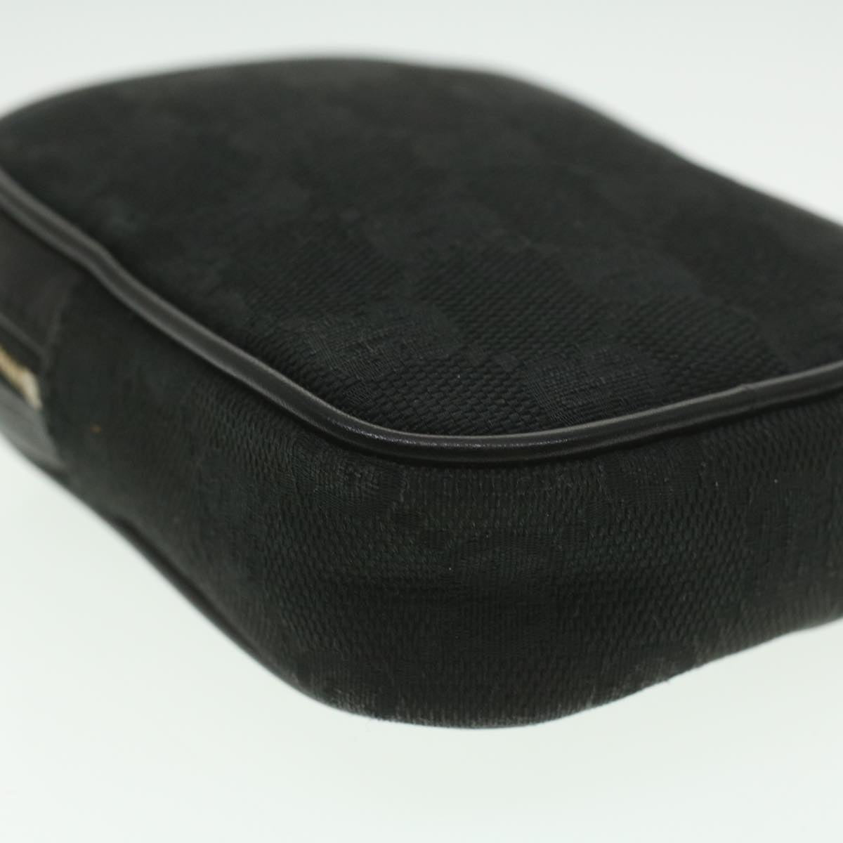 GUCCI GG Canvas Cigarette Case Black 115249 tb530