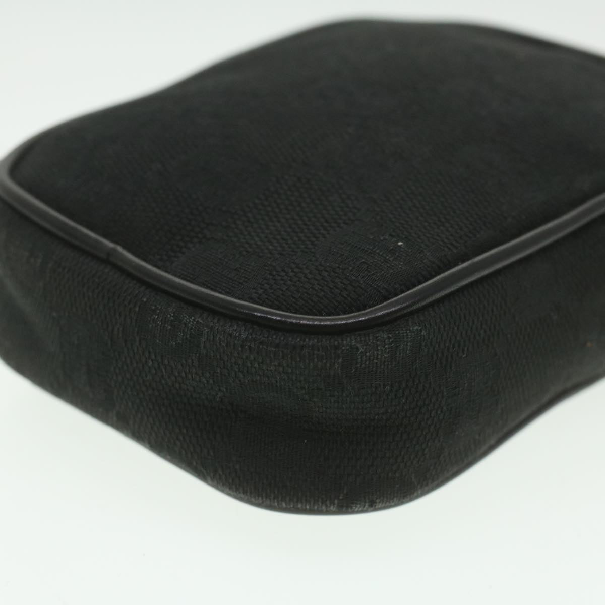 GUCCI GG Canvas Cigarette Case Black 115249 tb530