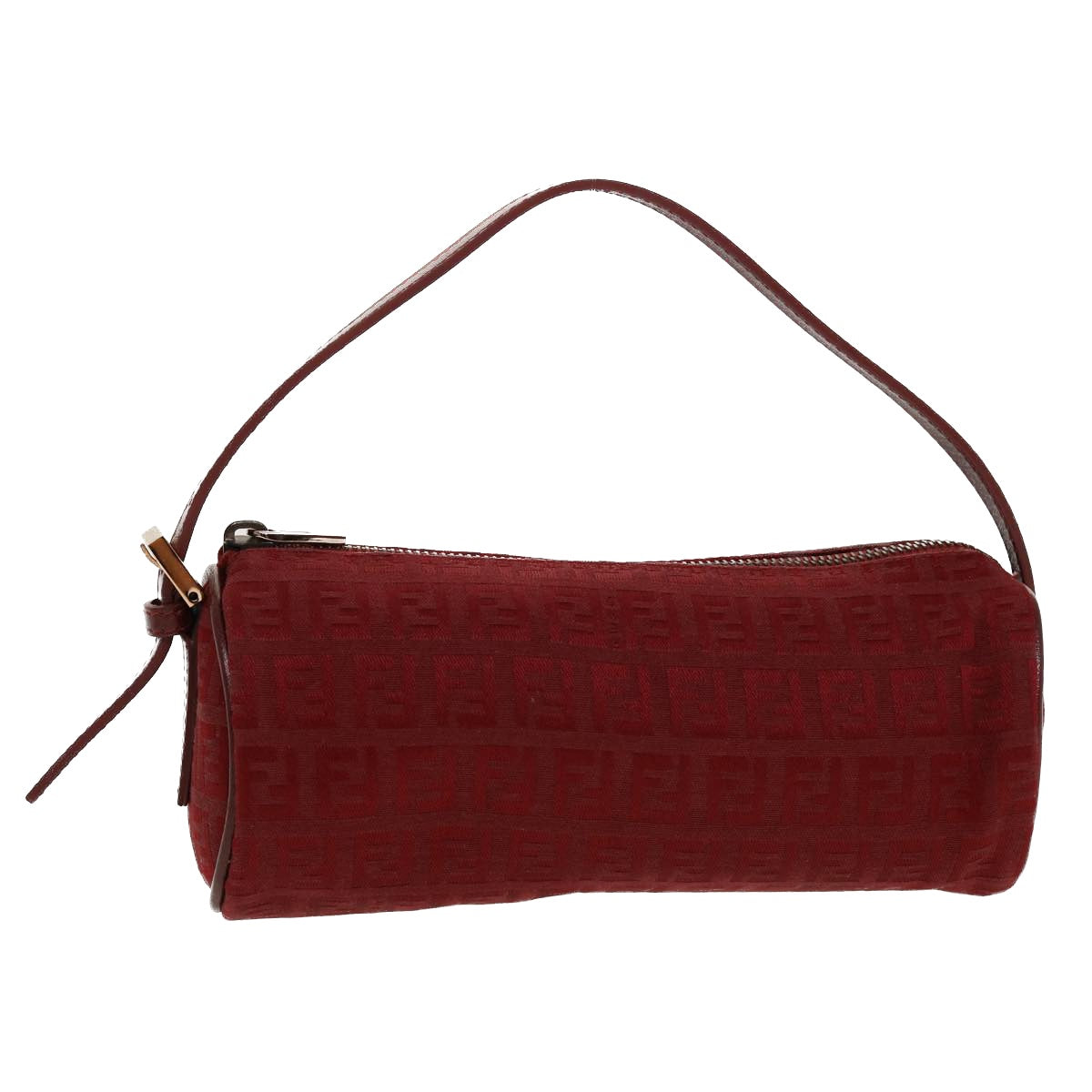 FENDI Zucchino Canvas Pouch Red tb640