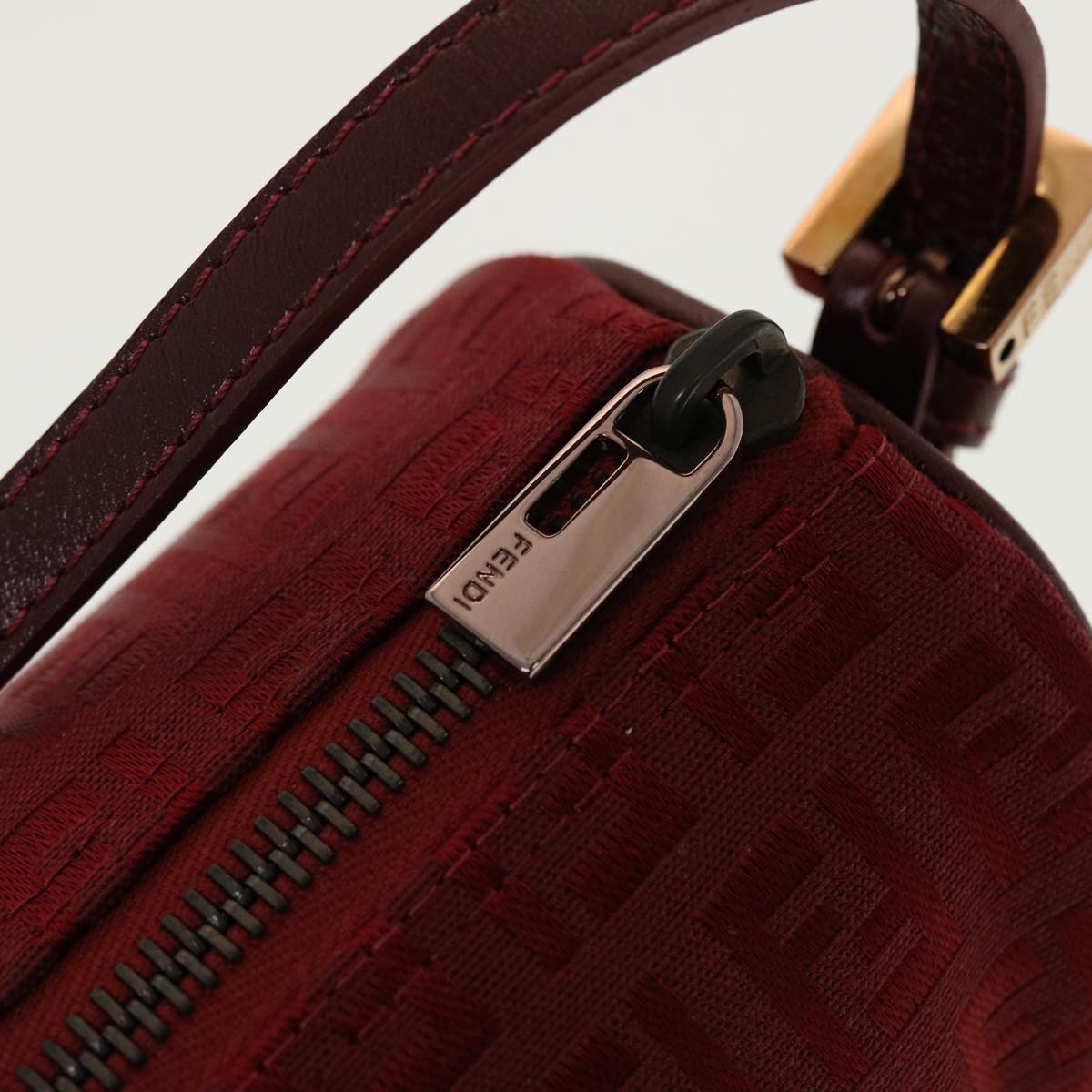 FENDI Zucchino Canvas Pouch Red tb640