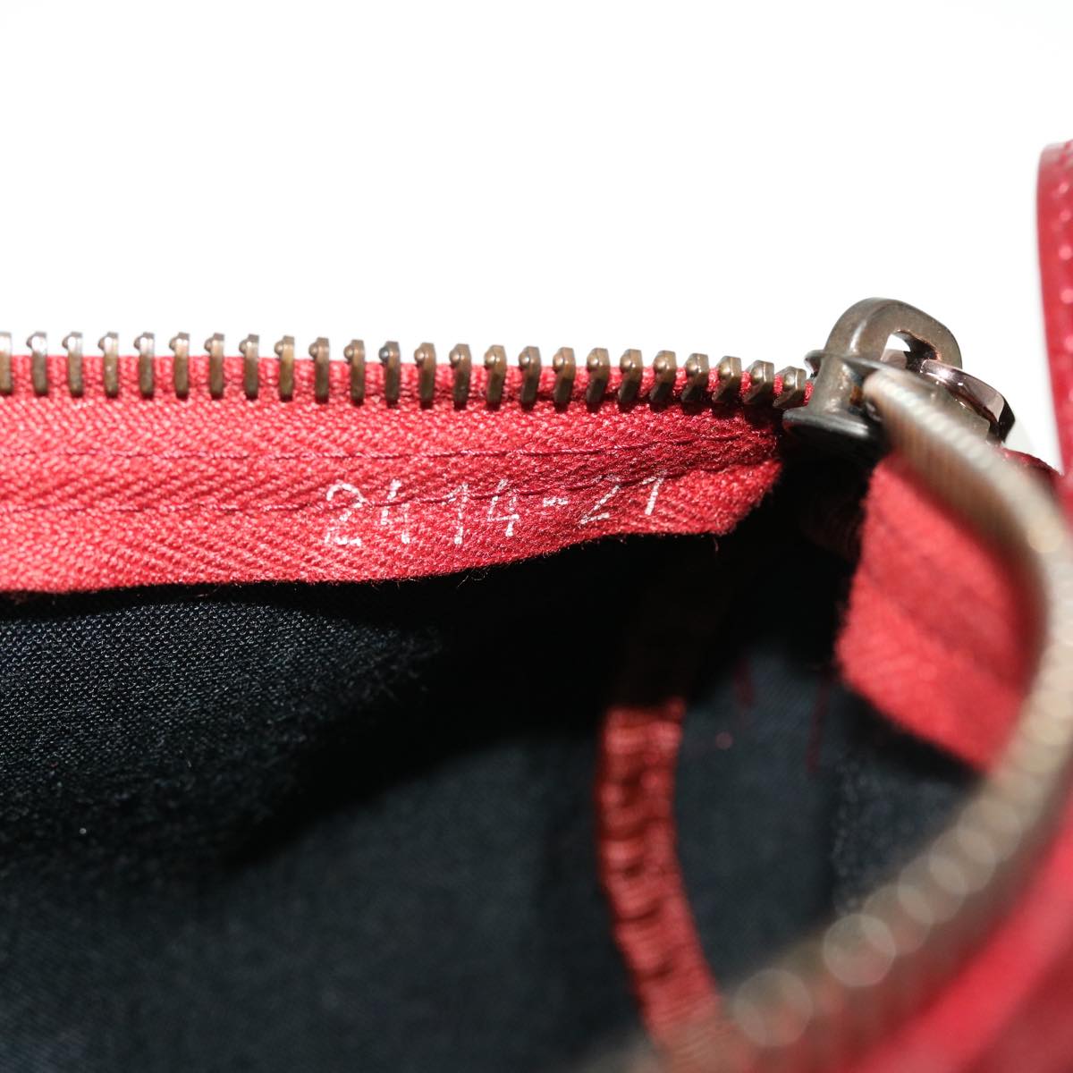 FENDI Zucchino Canvas Pouch Red tb640