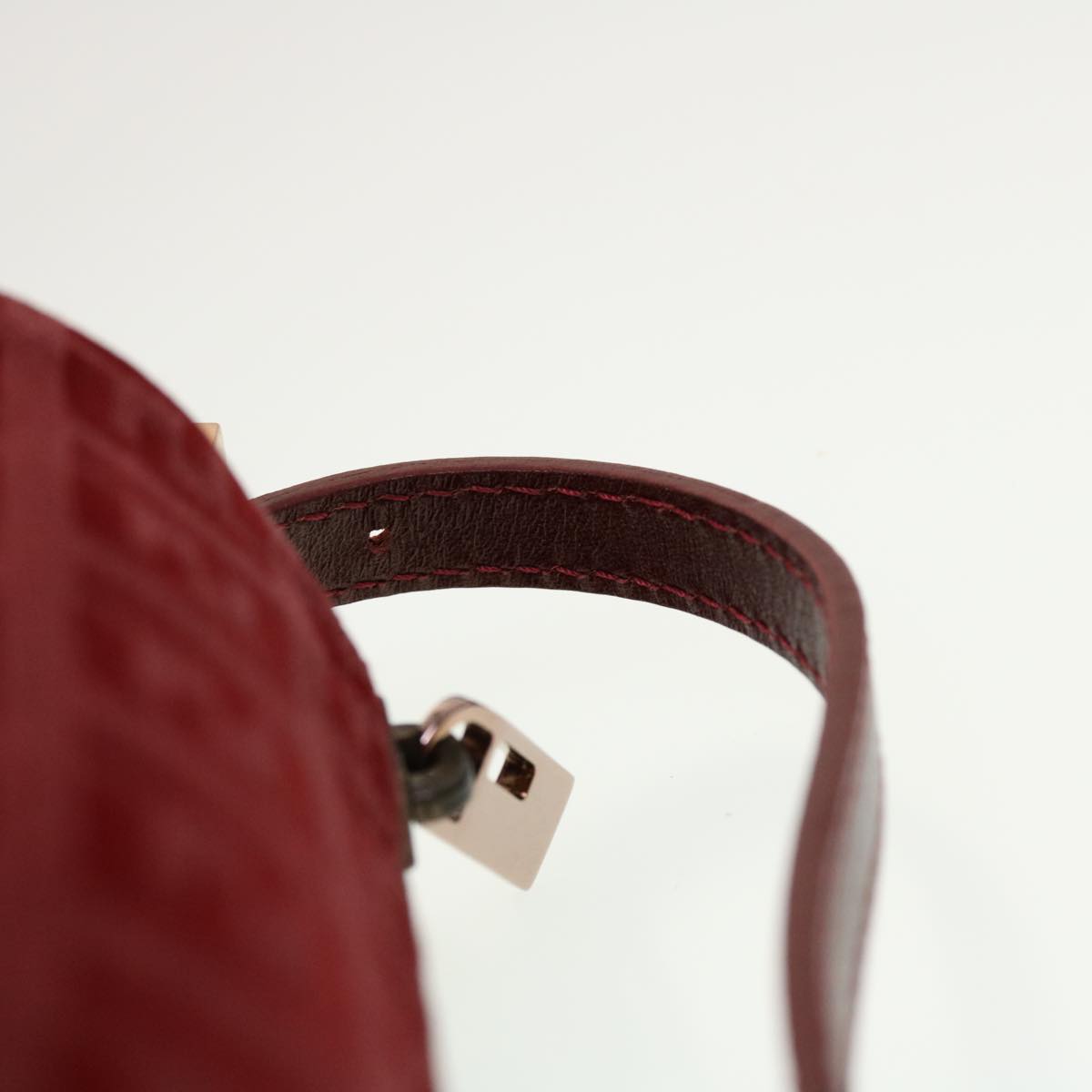 FENDI Zucchino Canvas Pouch Red tb640