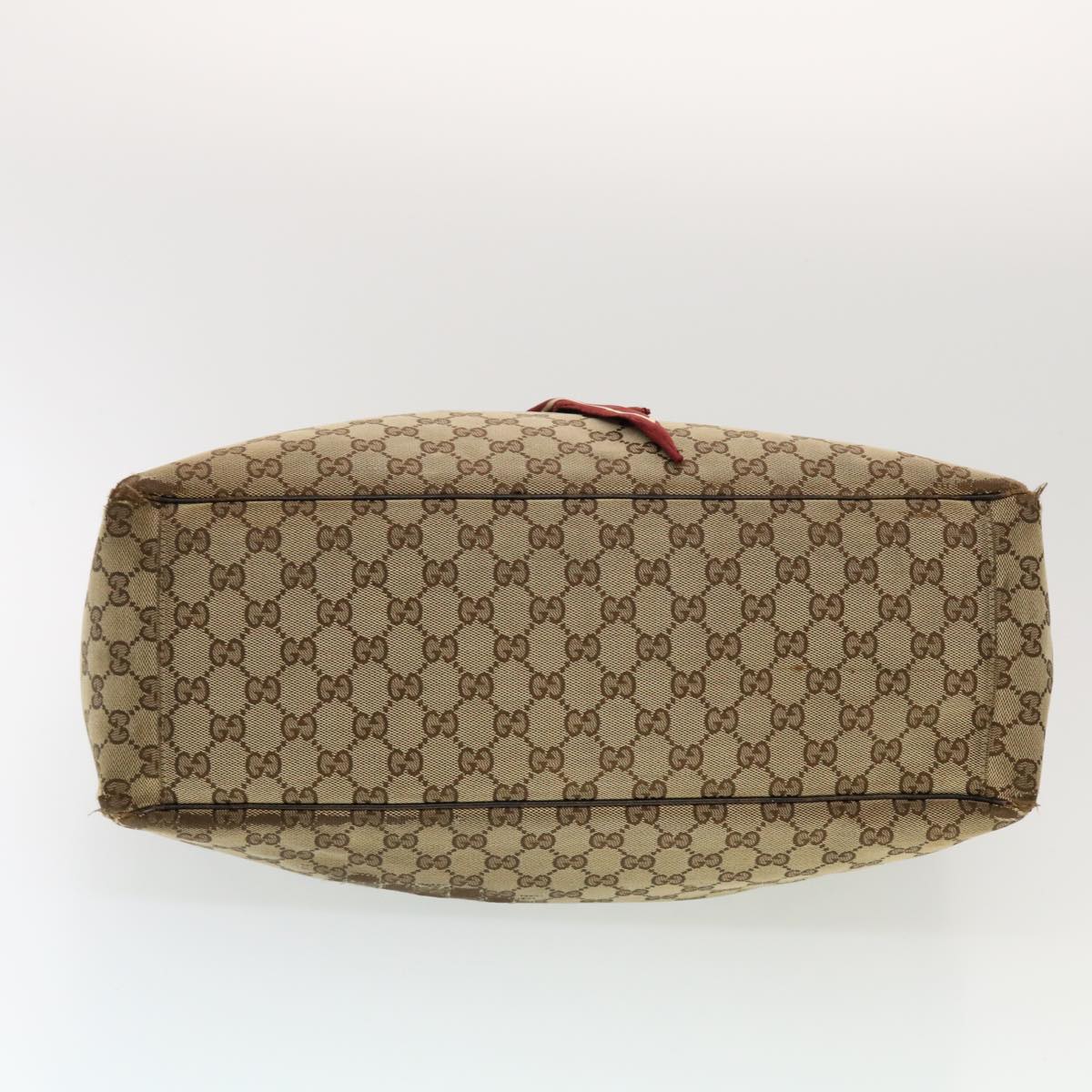 GUCCI GG Canvas Shoulder Bag PVC Leather 3Set Beige tb650