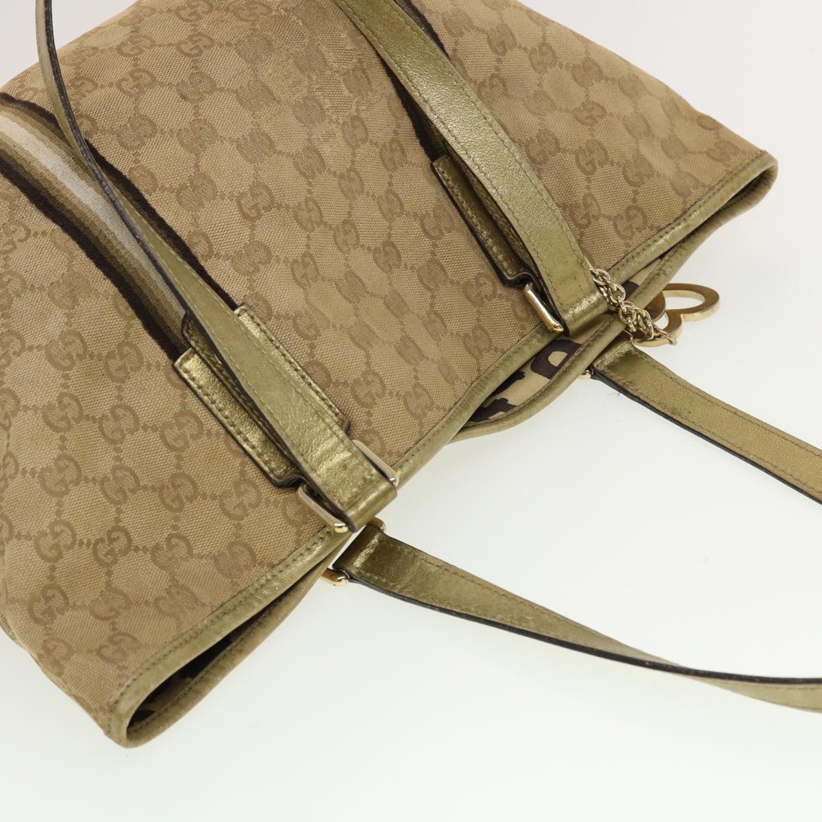 GUCCI GG Canvas Web Sherry Line Hand Bag 2Set Black Red beige tb658